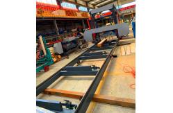 China CNC Automatic Horizontal Wood Band Saw, Cheap price portable sawmill machine supplier