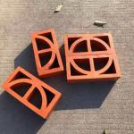 Natural Terracotta Hollow Clay Blocks Brick Material Building Wall Panels Decorative Breeze for sale