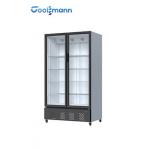 Upright 680L Drink Display Fridge 220V 50HZ Self Closing Glass Door Cooler for sale