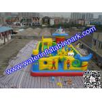 Funny Inflatable Amusement Park / Mobile Inflatable Fun City Bouncer