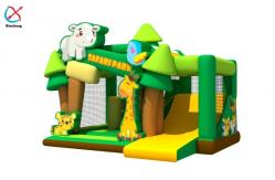 China Commercial Inflatable Bouncy House With Slides Inflatable Safari Park Combo supplier