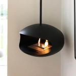 ISO9001 Ethanol Fire Pits Fuel 600mm Modern Hanging Fireplace