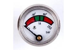 China 1 Inch 25mm Diaphragm Pressure Gauge Fire Extinguisher With Chrome Plated supplier