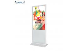 China 55 Inch Smart Free Standing Digital Poster Display Screen With IR Touch Technology supplier