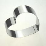 RK Bakeware China Foodservice NSF Heart Shape Stainless Steel Mousse Cake Ring Mold for sale