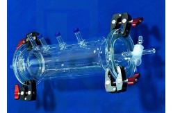 China Gas Frosted Glass Valve Quartz Reactor Science Lab Glassware supplier
