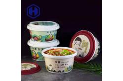 China Party Gathering 1100ml 1500ml IML Plastic Containers Custom With Cap supplier