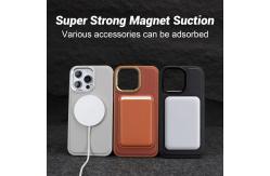 China Embossed Logo PU Leather Phone Case Shockproof for IPhone 15 Pro Max supplier