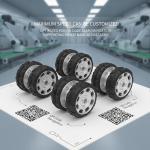 Maximum Speed Can Be Customized 6 Inch Mecanum Wheels Set of 4 Optimized for QR Code SLAM Navigation Supporting Robot Navigation Tasks for sale