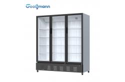 China 50mm Foaming Transparent Glass Fridge Vertical Display Freezer supplier