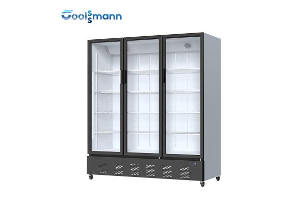 50mm Foaming Transparent Glass Fridge Vertical Display Freezer
