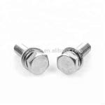 Stainless Steel Hex Head And Spring Washer Combination Bolt DIN933 Assembly Hex Bolts With Nuts for sale