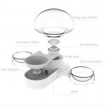 Automatic Smart Pet Water Fountain Bowl Feeder Multifunction for sale