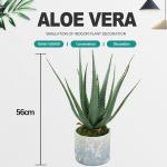Plastic Artificial Aloe Vera For Indoor Decoration Fake Plants for sale