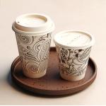 Customized 32oz 970ml Double PE Single Paper Cup Heat resistant for sale