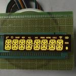 Common Cathode Custom LED Display Ultra Bright Amber 8 Digit 14 Segment Long Lifespan for sale