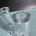 Sapphire Tube OD50mm ID25.4mm Lenght 100mm  AL2O3 C-Axis KY Method  Mohs 9.0 Customization for sale