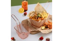 China Long Handle Stainless Steel French Fries Fry Basket Kitchen Accessories supplier