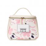 Waterproof PU Leather Flower Pattern Cosmetic Bag for sale