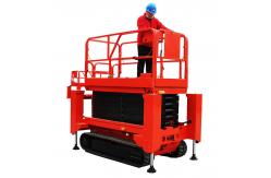 China 8m 10m 12m Crawler Scissor Lift Self Propelled Movable Hydraulic Lift supplier