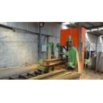 vertical band sawmill with CNC carriage automatic wheel wood cutting saw machine for sale