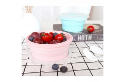 China Round 350ml 540ml 800ml 1200ml Silicone Collapsible Lunch Box supplier