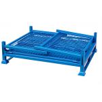 OEM Folding Empty Mesh Stillages For Lifting 1500Kg Powder Coated Finish