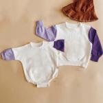 Custom Family Matching Clothes Set 280gsm Mama And Mini Sweatshirt And Romper With Fleece Fabric for sale