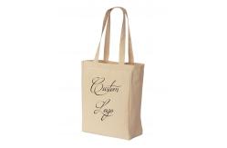 China Promotional Personalized Monogram Canvas Tote Bag Shopping With Printed Logo supplier