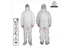 China Disposable Single Use SPP Polypropylene Breathable Anti-Dust Coverall for Clean Rules supplier