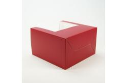 China Reusable Cookie Dessert Packaging Box Clear Window Paper Cupcakes Boxes With Inserts supplier