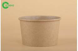 China 100% Recyclable Brown Paper Food Bowls 8 Oz Stocked Custom Logo Printed supplier