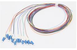 China G652 G657 Fiber Optic Pigtail Simplex 9 / 125 Single Mode PVC LSZH Jacket supplier