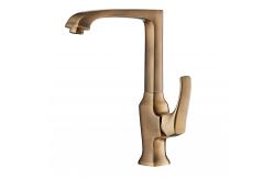 China ACS Single Handle Antique Brass Kitchen Mixer Faucet Sink Mixer With Swivel Spout supplier
