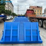 15T-10M Customized Blue Loading And Unloading Goods Hydraulic Dock Ramp for sale