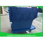 Heavy Duty Big Plastic Shipping Containers With Attached Lids for sale