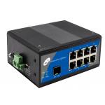Single Fiber Port POE Ethernet Switch with External Power Supply 8 Ports