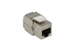 China Cat7 Keystone Jack Male Dust Cover Shielded Stp Sftp Rj45 Ethernet Module supplier