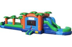 China inflatable kdis obstacle course with bouncer and slide supplier