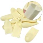 Agricultural Class A 100% Natural Latex Finger Cots Smooth Thickened Beige for sale