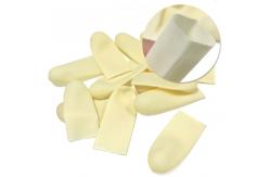 China Agricultural Class A 100% Natural Latex Finger Cots Smooth Thickened Beige supplier