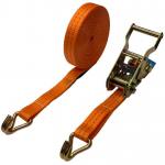 2T J Hook Ratchet Tie Down Straps , 8M Cargo Lashing Straps for sale
