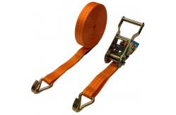 China 2T J Hook Ratchet Tie Down Straps , 8M Cargo Lashing Straps supplier