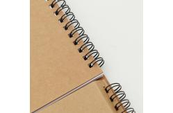 China Diary Black Paper Notepad Coil Sketch Notebook Stationery Gifts Spiral Notebook supplier