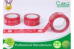China Personalized Red / Black / Yellow Bopp Adhesive Tape For Box Seal Packaging supplier
