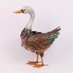 Add a Touch of Whimsy to Your Garden Animal Garden Metal Duck Sculptures With 3D Feather for sale