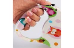 China Custom Print Logo Pet Retractable Handle Dog Leash 6m For Running supplier