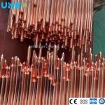 Round Copperweld Clad Steel Ground Electroplated Copper Bonded Earth Rod 0.254mm for sale