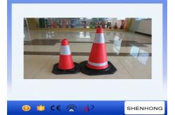 China Safety Overhead Line Construction Tools Red PVC Traffic Cones With Reflective Tape supplier