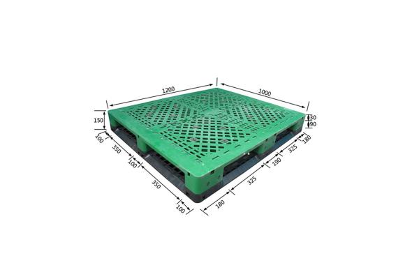 Green Recycled Molded Plastic Pallets Hdpe Injection Moulded Pallets